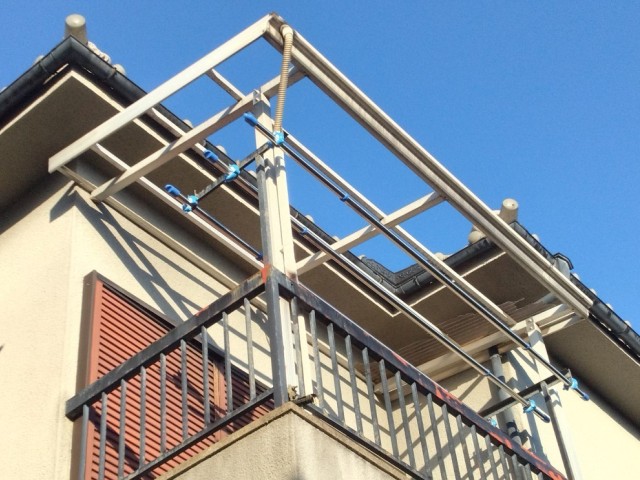 ベランダ波板張り替え前