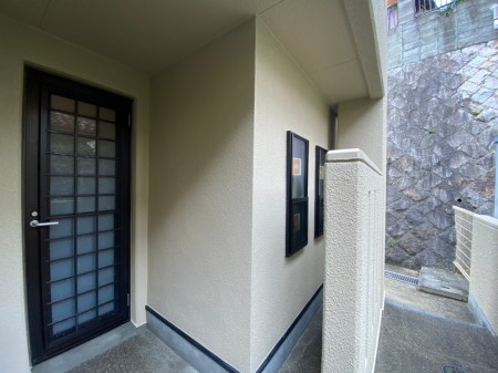 リシン吹き付け完工