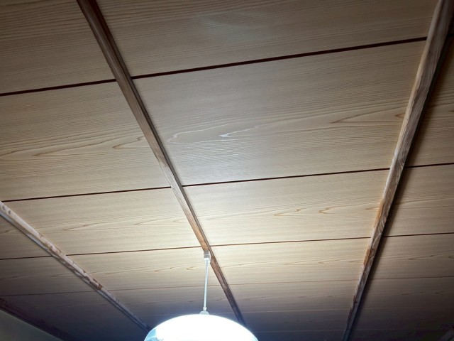 天井板張り