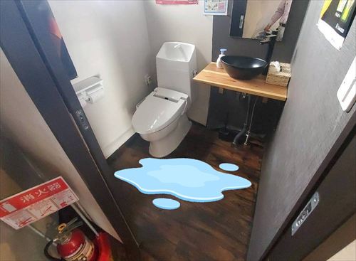 室内雨漏り状況