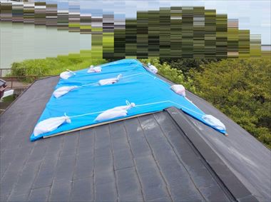 屋根　応急処置