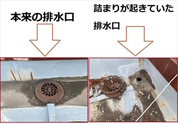 排水口の詰まり