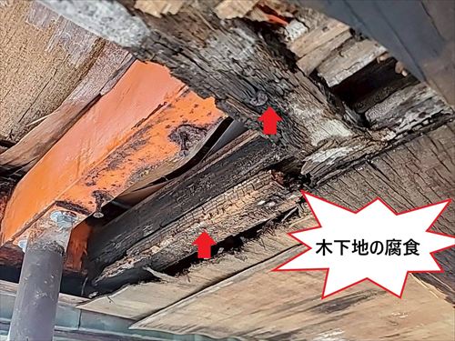 木下地の腐食①