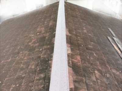 棟板金取り付け完了