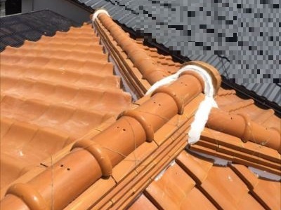 漆喰詰め直し①