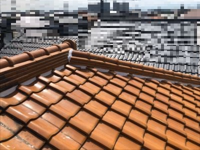 漆喰詰め直し②