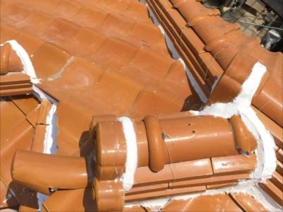 漆喰詰め直し③