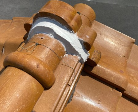 漆喰詰め直し工事