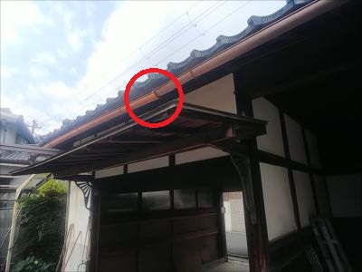 軒樋ズレ②