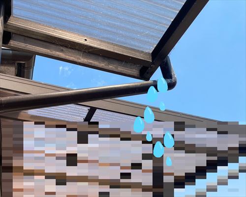 軒樋　雨水落下箇所
