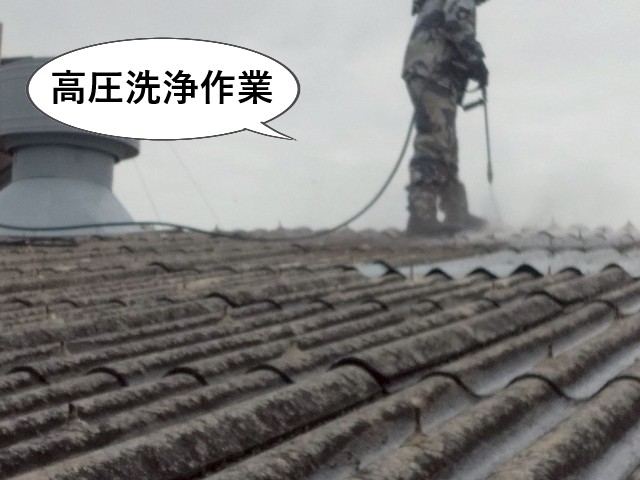 高圧洗浄作業