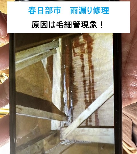 雨漏り 毛細管現象