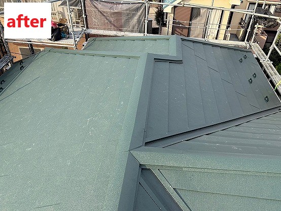 屋根葺き替え工事後写真