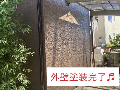 外壁塗装　外装のリフォームが完了