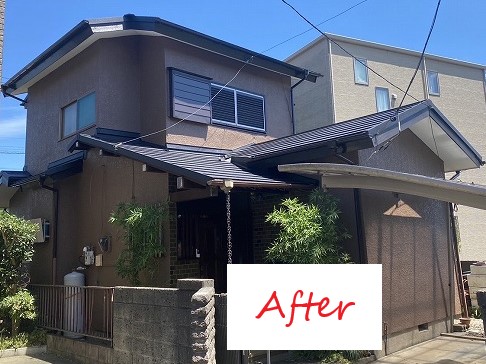 外壁塗装　外装のリフォームが完了