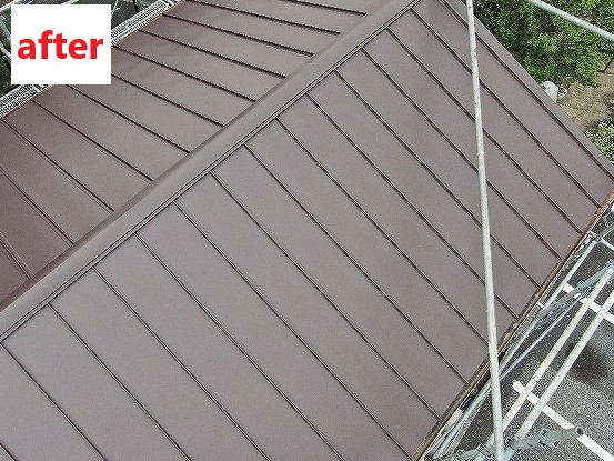 屋根葺き替え工事後