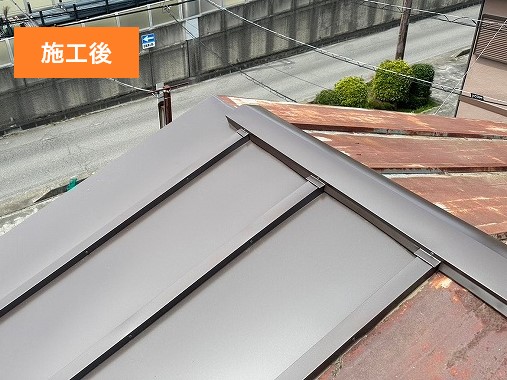 空き家でも要注意！トタン屋根の一部修理を実施しました♪