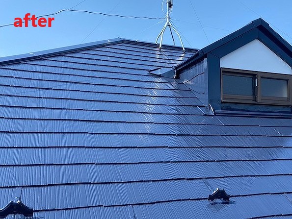 棟板金交換後