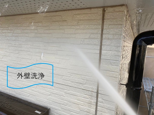 初めての外壁塗装を実施