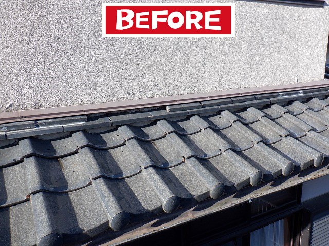 葺き直し前