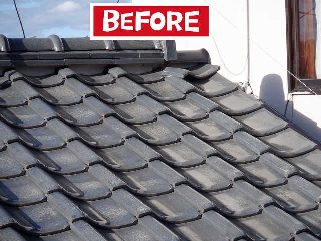 葺き直し前