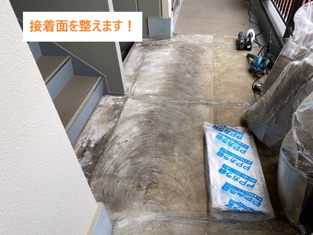 長尺シートでアパートの共用通路の防水工事を実施しました
