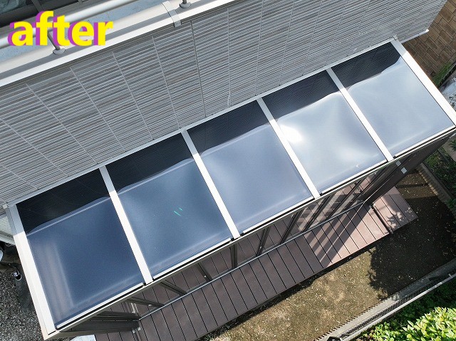 サンルーム屋根交換後
