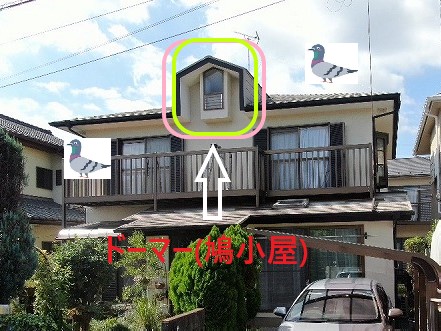 ドーマー(鳩小屋)部分