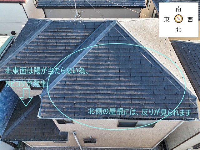 東西南北を指してみました
