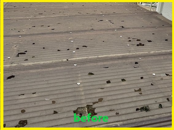 カーポート屋根交換前