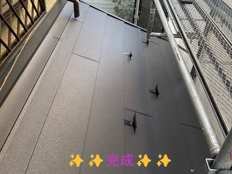 屋根葺き替え工事完了