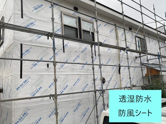 サイディングボードの張り替え工事　金属製へ生まれ変わりました