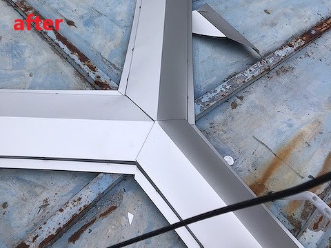 棟板金交換後写真