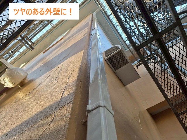 外壁塗り替え工事　ダイナミックTOPを使用して生まれ変わった我が家に♪