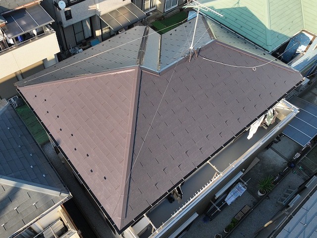 屋根塗装後