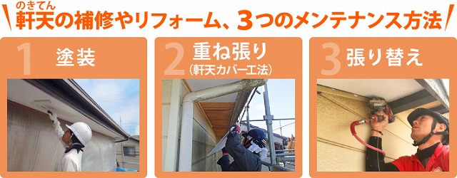 メンテナンスの方法　軒天