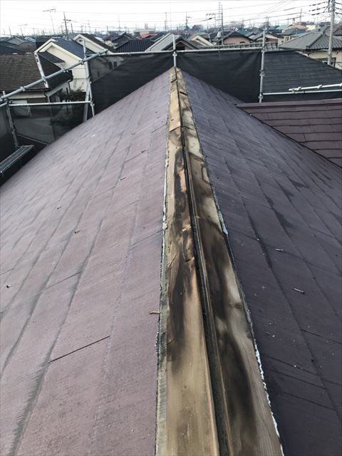 屋根板金撤去後