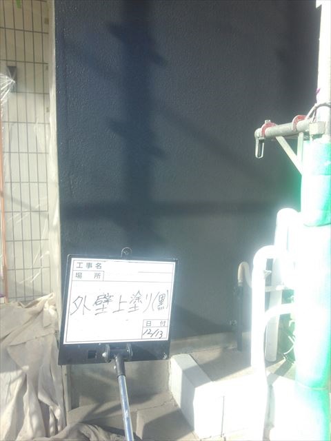 外壁上塗り後