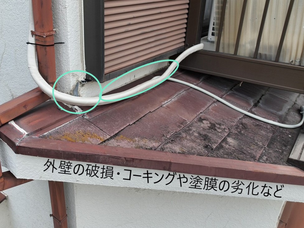 屋根の現状確認