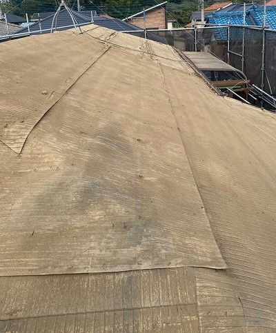 屋根放水シート異状なし