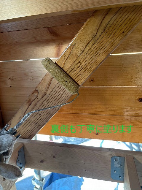 キシラデコール塗装丁寧に塗ります