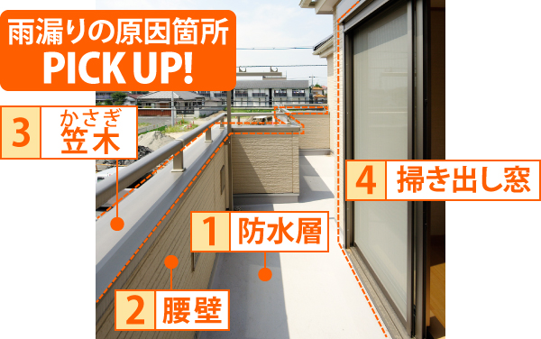 ウレタン防水でベランダ床の再生