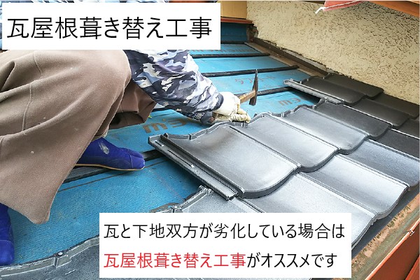 瓦屋根葺き替え工事