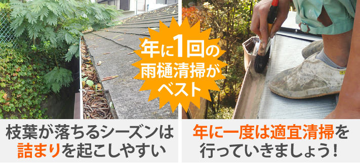 雨樋掃除は台風前に安心対策