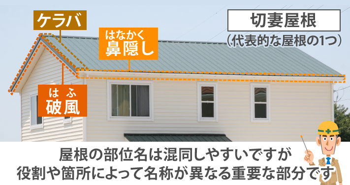 屋根修理の際の業者選び！破風板金編