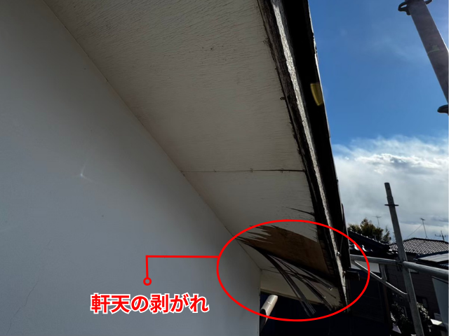 幸手 軒天カバー工事