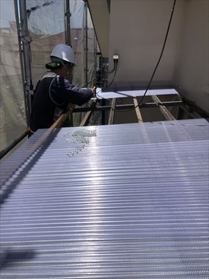 バルコニー波板交換