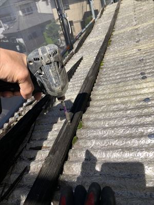 バルコニー波板交換