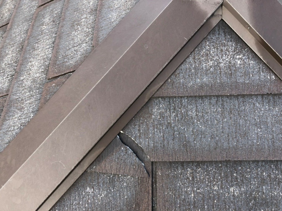 スレートの割れ