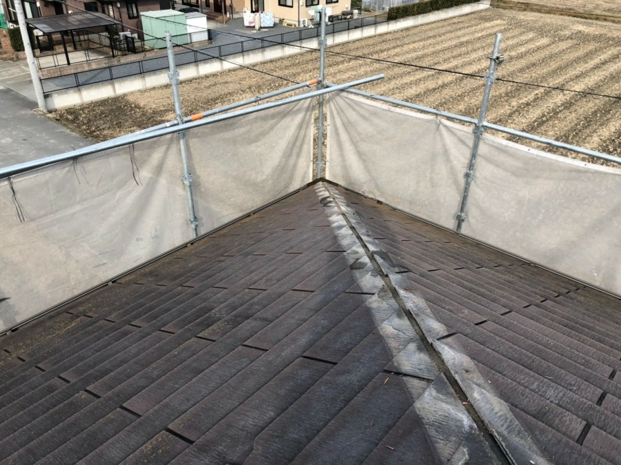 貫板を外したところ